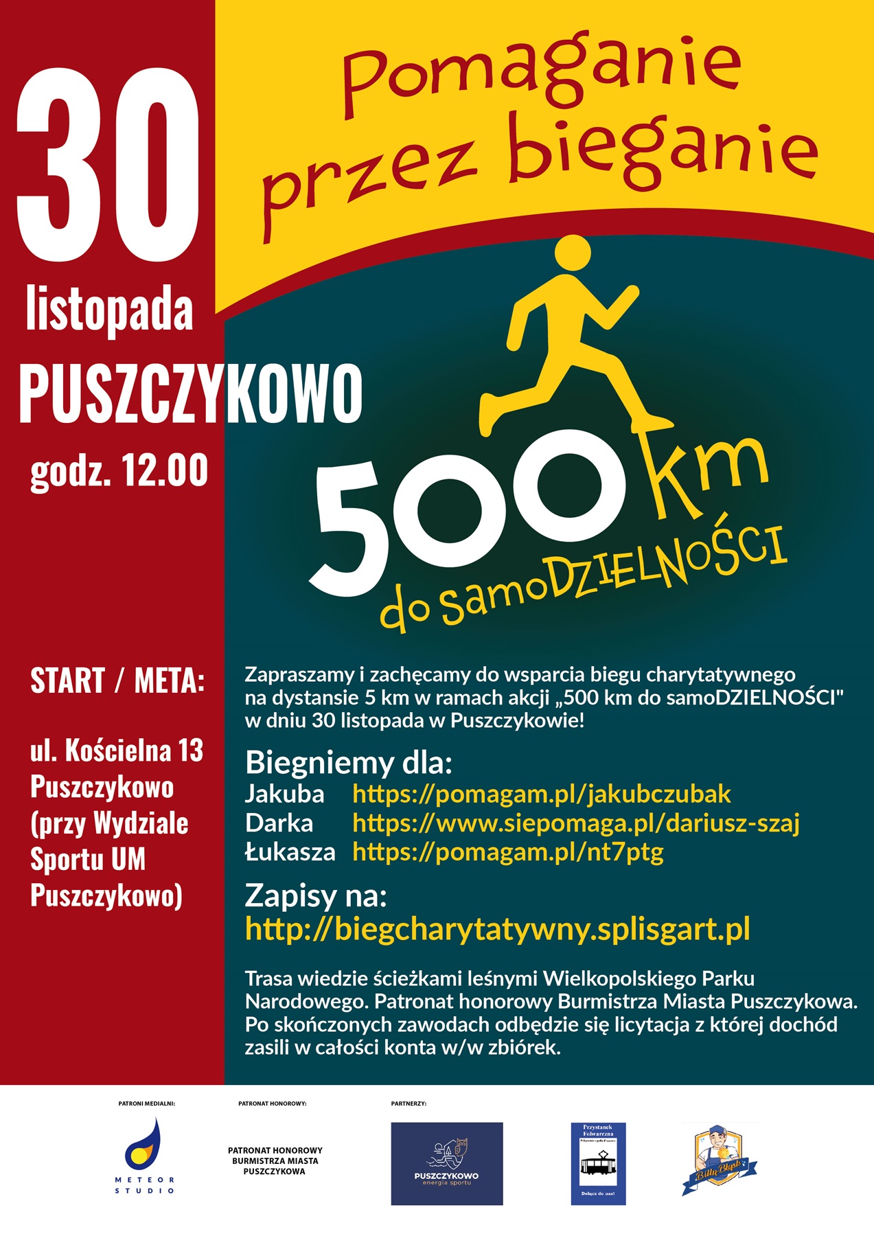 Bieg charytatywny 500 km do samoDZIELNOŚCI