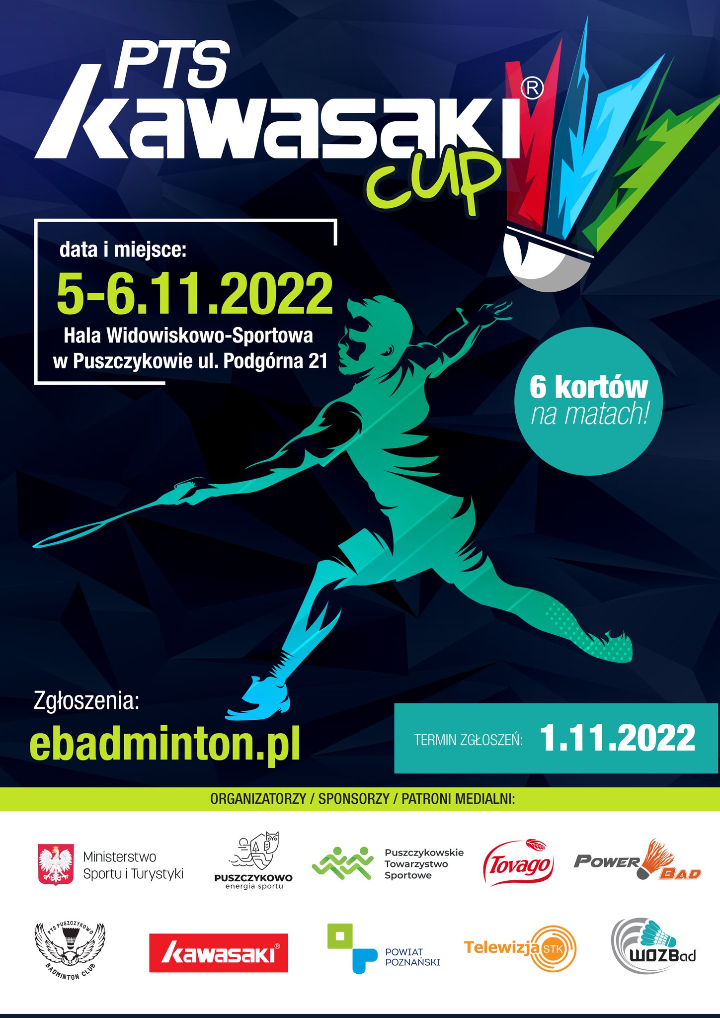 Ogólnopolski Turniej Seniorów PTS KAWASAKI CUP, który odbędzie się 5-6.11.2022