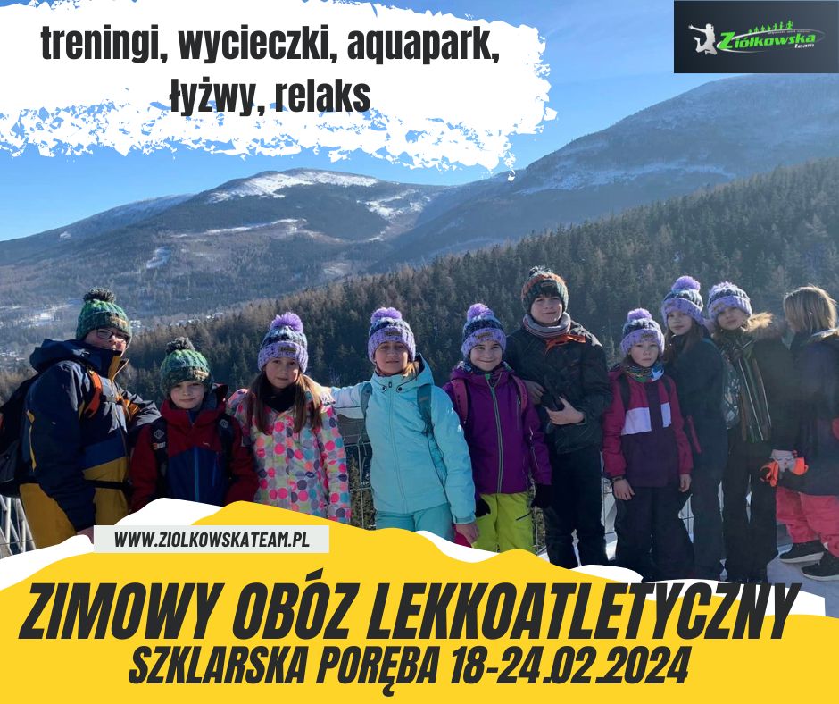 Zimowy obóz lekkoatletyczny Ziółkowska Team