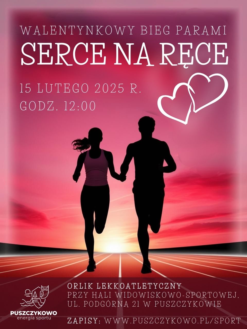 serce na ręce plakat