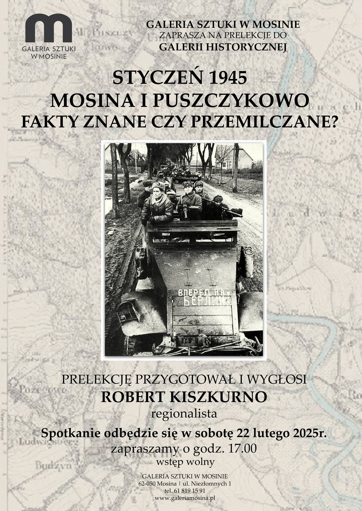 Zapraszamy na prelekcję do Galerii Sztuki w Mosinie.