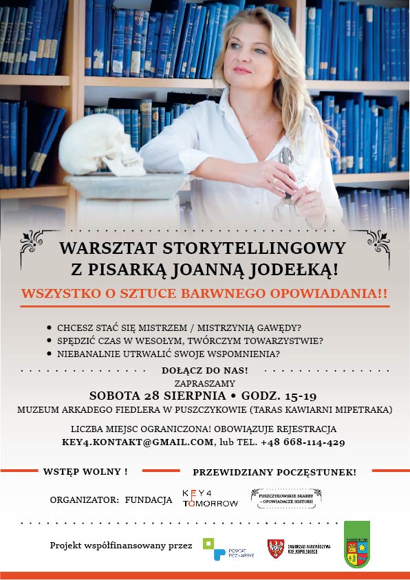 Warsztat storytellingowy z pisarką Joanną Jodełką.
