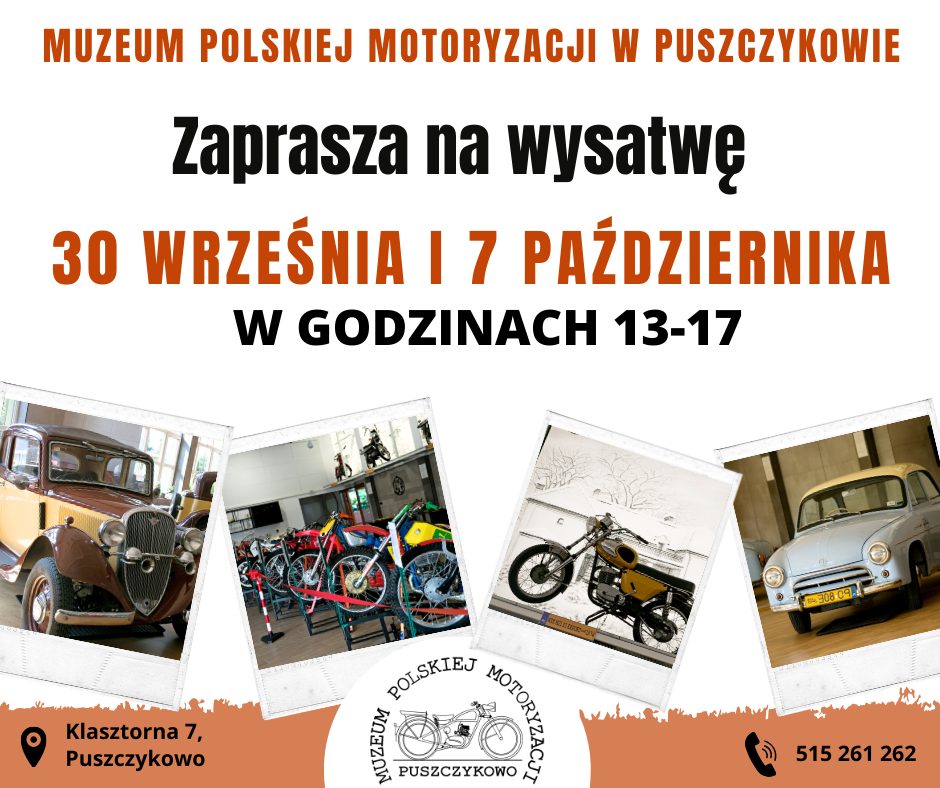 Niezależnie od tego, czy jesteście ekspertami, czy dopiero rozpoczynacie swoją przygodę z motoryzacją, w tym miejscu możecie odkryć fascynującą historię polskiej motoryzacji i zobaczyć kultowe samochody, motocykle i wiele innych unikalnych eksponatów