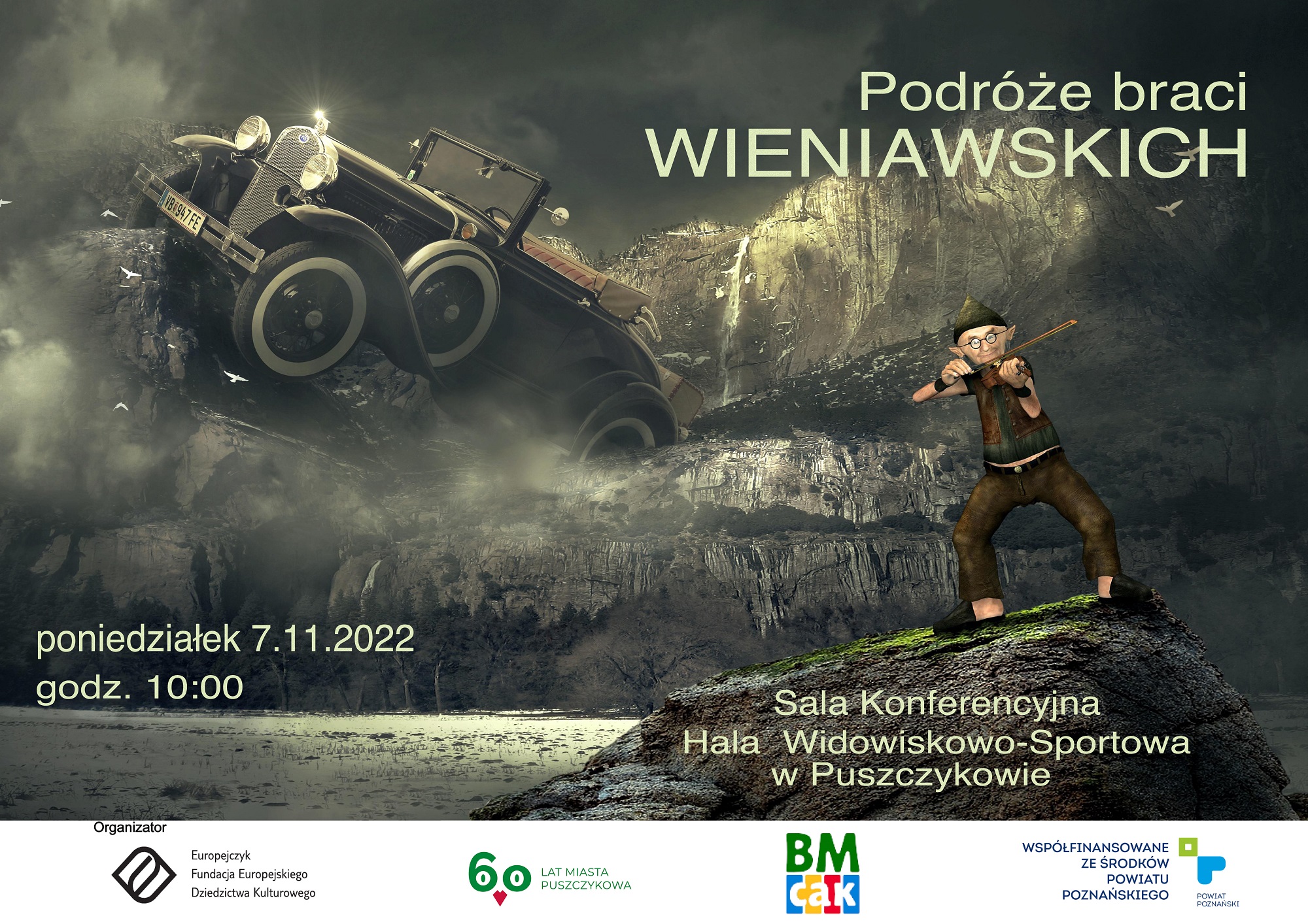 Koncert "Podróże braci Wienawskich" jest przeznaczony dla uczniów puszczykowskich szkół.