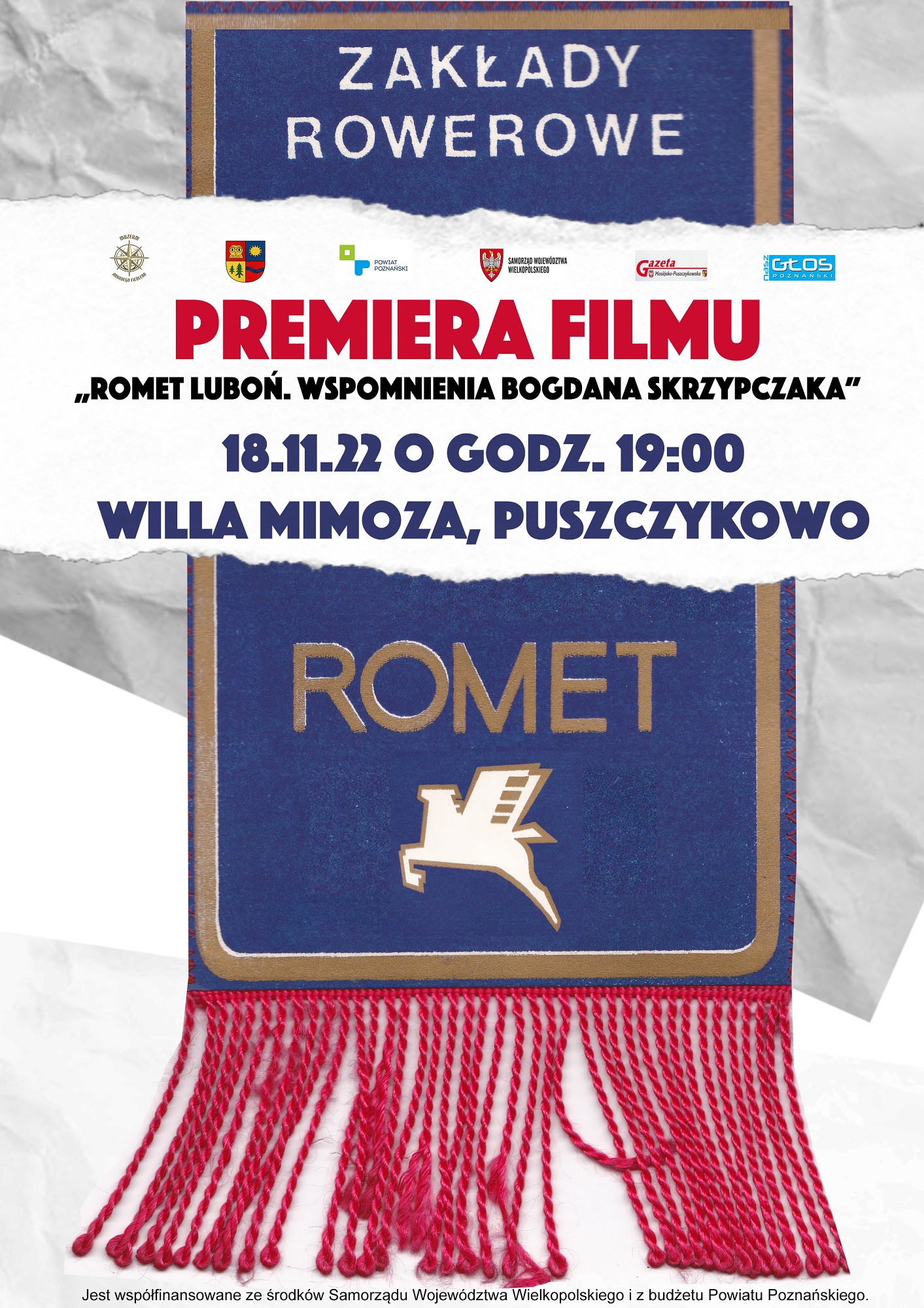 Serdecznie zapraszamy na premierę filmu pt. ”Romet Luboń. Wspomnienia Bogdana Skrzypczaka”.