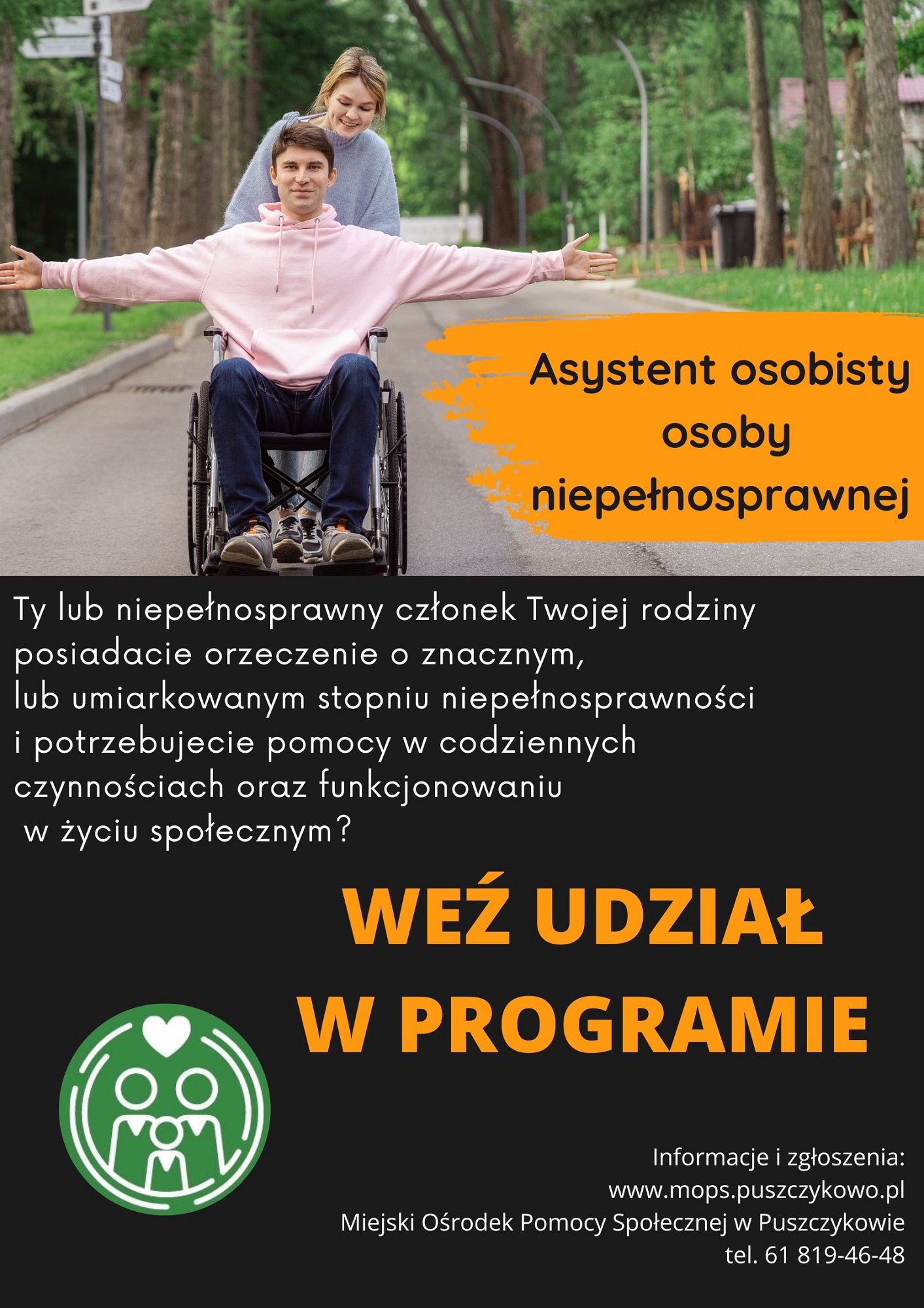 Miejski Ośrodek Pomocy Społecznej w Puszczykowie zachęca do wzięcia udziału w programie.